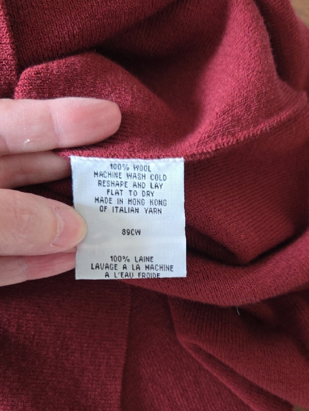Eileen Fisher Sleeveless V-Neck Tank in Deep Wine Size M - Picture 6 of 6